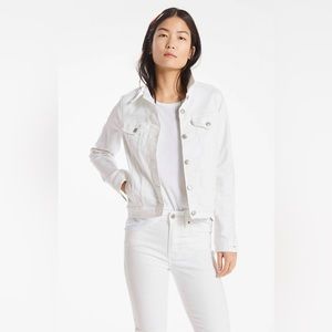 Levi’s original trucker jacket vintage white denim unisex (women XL)